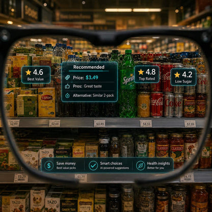 AI Smart Glasses - 8MP Camera, Real-Time Translation & Navigation