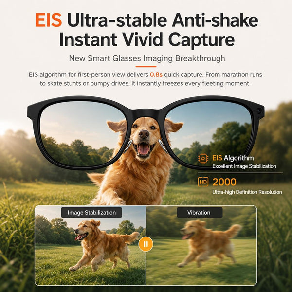 AI Smart Glasses - 8MP Camera, Real-Time Translation & Navigation