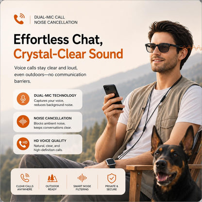 AI Smart Glasses - 8MP Camera, Real-Time Translation & Navigation