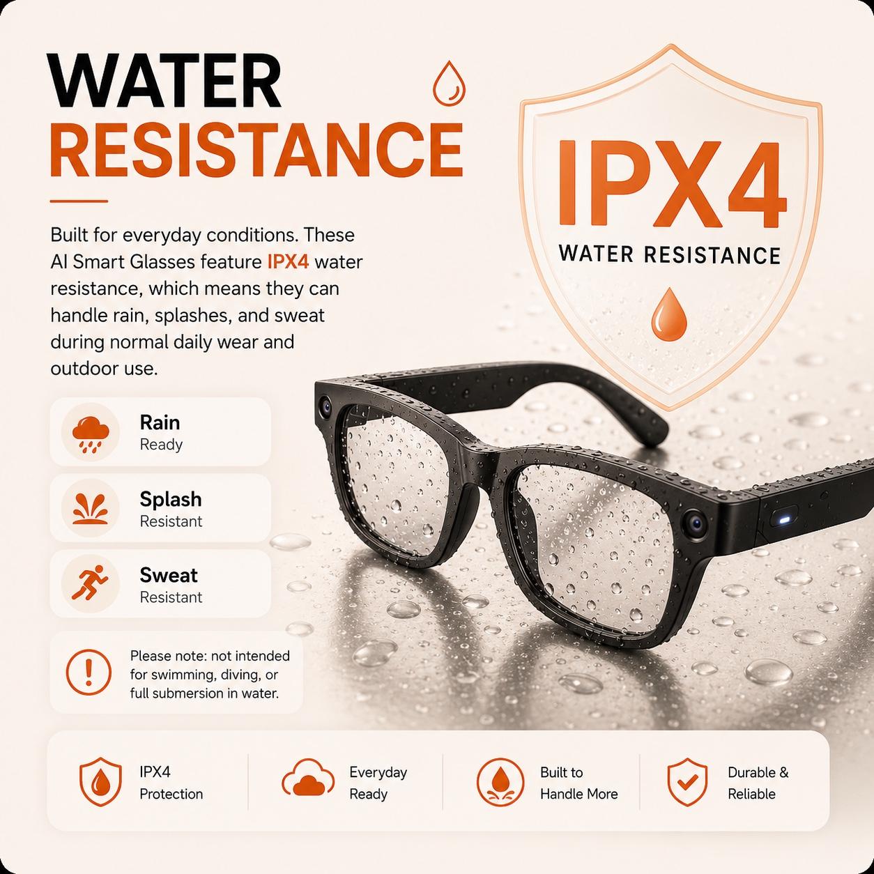 AI Smart Glasses - 8MP Camera, Real-Time Translation & Navigation