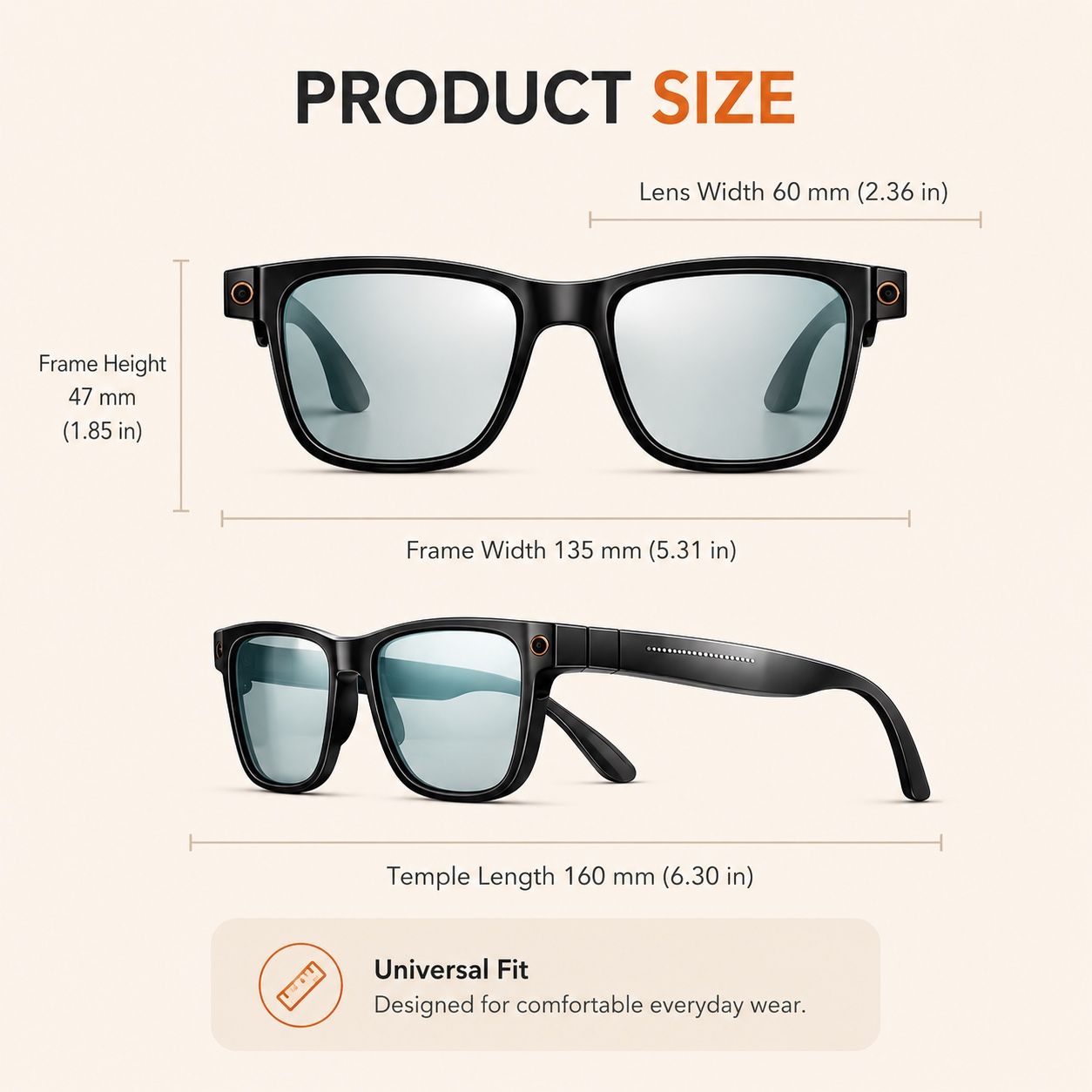 AI Smart Glasses - 8MP Camera, Real-Time Translation & Navigation